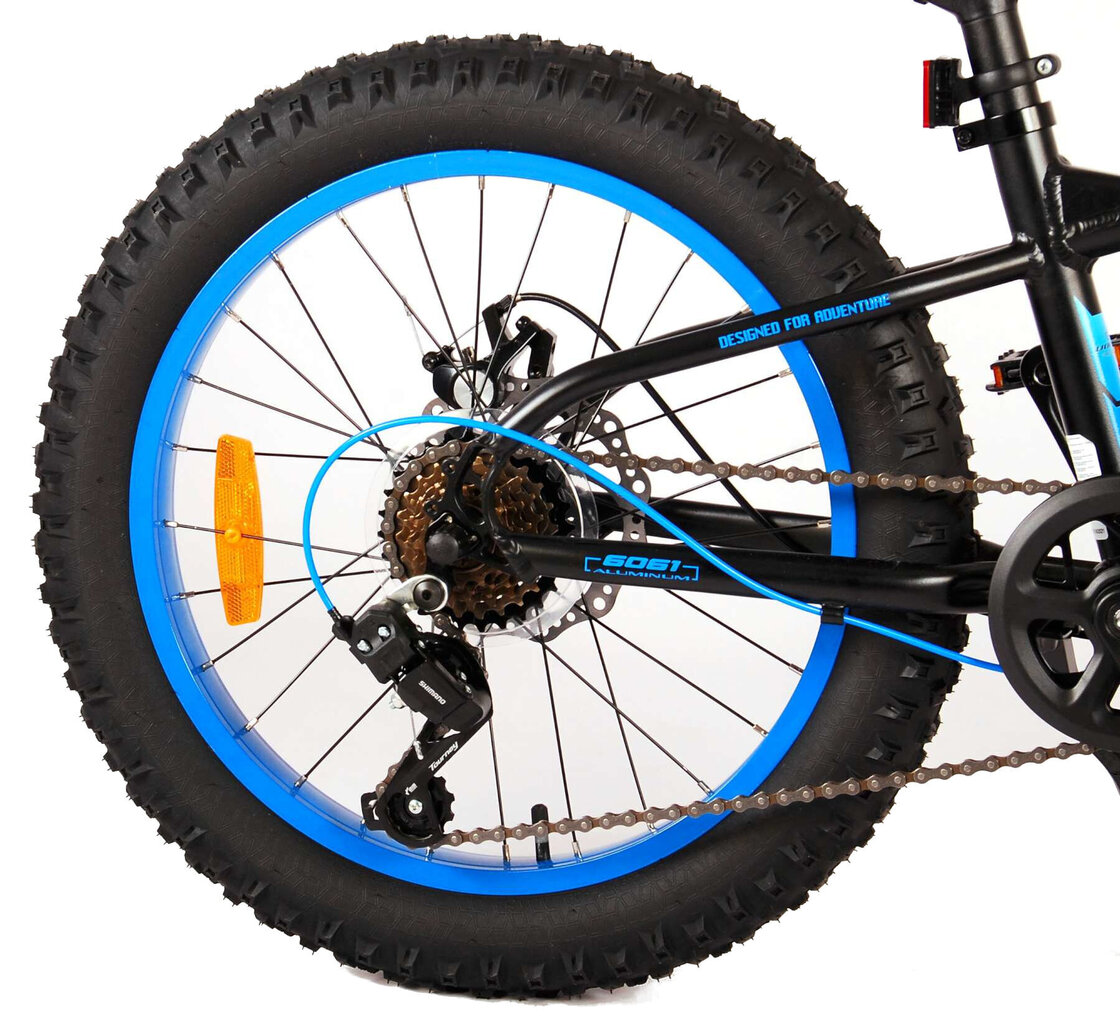 Bērnu velosipēds Volare Gradient Black/Blue/Aqua – 6 speed – Prime Collection (Rata izmērs: 20”) cena un informācija | Velosipēdi | 220.lv