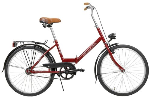 Складной велосипед Azimut Fold 24" 2023, красный цвет цена и информация | Велосипеды | 220.lv