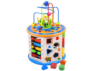 Многофункциональная деревянная башня 8 в 1 цена и информация | Игрушки для малышей | 220.lv
