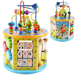 Многофункциональная деревянная башня 8 в 1 цена и информация | Игрушки для малышей | 220.lv