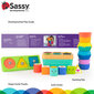 SASSY STEM Šķirojamās un saliekamās rotaļlietas, 12 gab. cena un informācija | Rotaļlietas zīdaiņiem | 220.lv