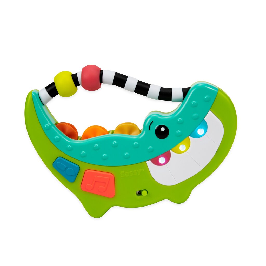 SASSY Muzikālā rotaļlieta “Krokodils” цена и информация | Rotaļlietas zīdaiņiem | 220.lv