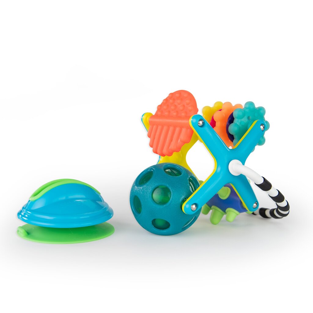 SASSY Graužamā un rotējošā rotaļlieta “Sajūtu stacija” cena un informācija | Rotaļlietas zīdaiņiem | 220.lv