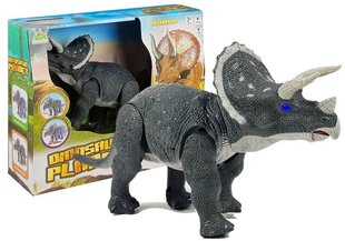 Большой игрушечный динозавр Трицератопс, серый цена и информация | Игрушки для мальчиков | 220.lv