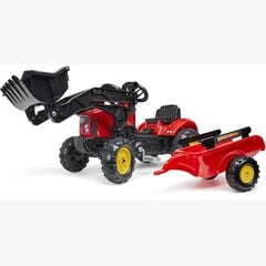 Педальный трактор Supercharger с прицепом Falk цена и информация | Конструктор автомобилей игрушки для мальчиков | 220.lv
