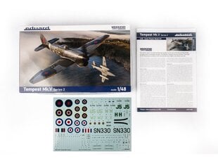 Eduard - Tempest Mk.V Series 2 Weekend Edition Konstruktors, 1/48 cena un informācija | Konstruktori | 220.lv