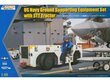KINETIC - US Navy Ground Supporting Equipment Set with STT Tractor Konstruktors, 1/48 cena un informācija | Konstruktori | 220.lv
