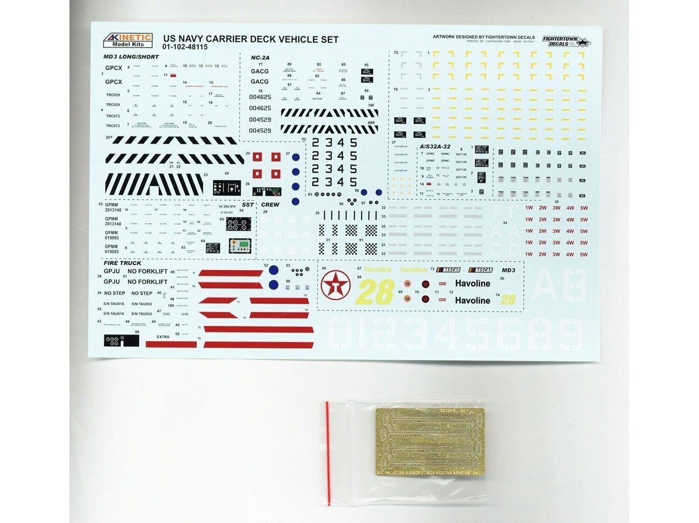 KINETIC - US Navy Ground Supporting Equipment Set with STT Tractor Konstruktors, 1/48 цена и информация | Konstruktori | 220.lv