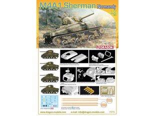 Konstruktors Dragon - M4A1 Sherman (Normandy), 1/72, 7273 cena un informācija | Dragon Rotaļlietas, bērnu preces | 220.lv