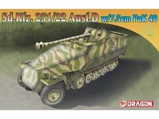 Konstruktors Dragon - Sd.Kfz. 251/22 Ausf.D w/7.5cm PaK 40, 1/72, 7351 cena un informācija | Dragon Rotaļlietas, bērnu preces | 220.lv