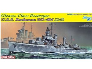 Konstruktors Dragon - Gleaves Class Destroyer U.S.S. Buchanan DD-484 (1942), 1/350, 1021 cena un informācija | Konstruktori | 220.lv