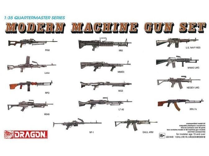 Konstruktors Dragon - Modern Machine Gun Set, 1/35, 3806 cena un informācija | Konstruktori | 220.lv