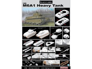 Konstruktors Dragon - M6A1 Heavy Tank, 1/35, 6789 cena un informācija | Konstruktori | 220.lv