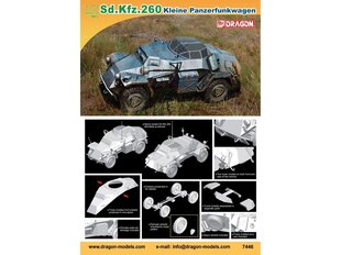 Konstruktors Dragon - Kleine Panzerfunkwagen Sd.Kfz. 260, 1/72, 7446 cena un informācija | Dragon Rotaļlietas, bērnu preces | 220.lv