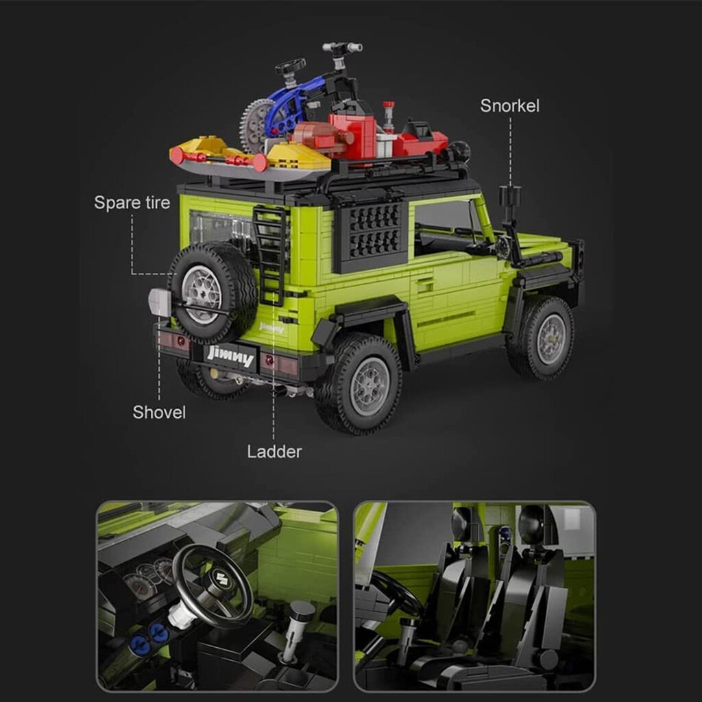 Bloki apvidus auto Off Roader 2-in-1 Suzuki Jimny Cada C62001W 1803 gab. cena un informācija | Konstruktori | 220.lv