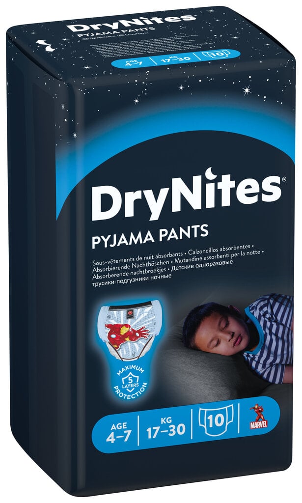 Huggies Dynites autiņbiksītes 4-7m, zēni (17-30 kg) 10pc, 3 iepakojuma komplekts cena un informācija | Autiņbiksītes | 220.lv