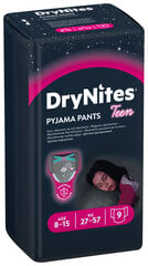 Huggies Drynites autiņbiksītes 8-15M, meitenes (27-57 kg) 9pab, 3 iepakojuma komplekts cena un informācija | Autiņbiksītes | 220.lv