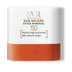 Минеральный солнцезащитный крем SVR Sun Secure Stick Mineral SPF50, 10 г цена и информация | Кремы от загара | 220.lv