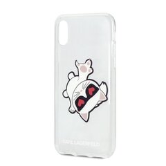 Karl Lagerfeld KLHCI61CFHE iPhone Xr hardcase transparent Choupette Fun цена и информация | Чехлы для телефонов | 220.lv