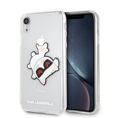 Karl Lagerfeld KLHCI61CFHE iPhone Xr hardcase transparent Choupette Fun цена и информация | Чехлы для телефонов | 220.lv