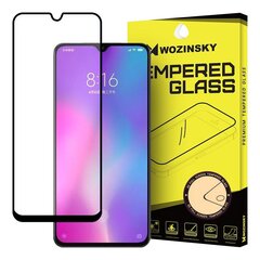 LCD aizsargstikls "Wozinsky 5D Full Glue" Xiaomi Mi 9 Lite/ Mi CC9 iebūvēts korpuss, melns cena un informācija | Ekrāna aizsargstikli | 220.lv
