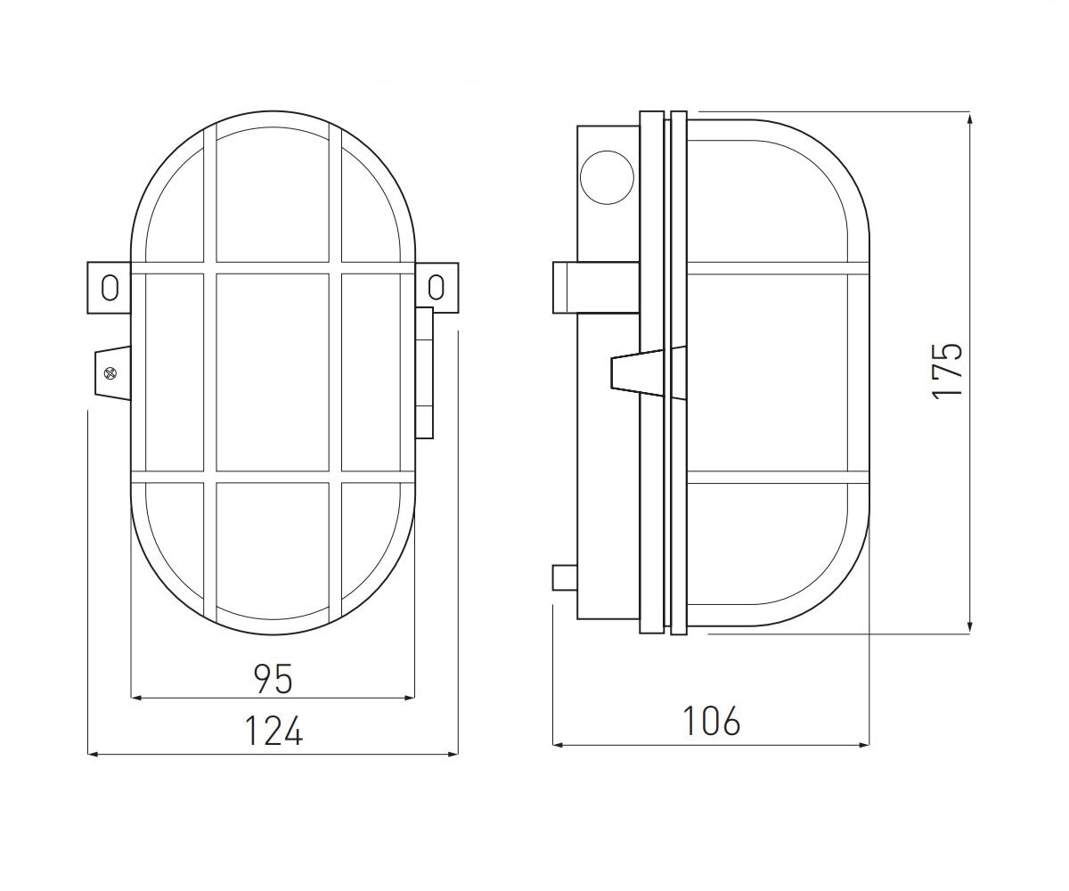 GTV lampa SANGUESA, 40W, E27, IP44, balts rāmis, ABS/stikls OS-KAY060-00 cena un informācija | Sienas lampas | 220.lv