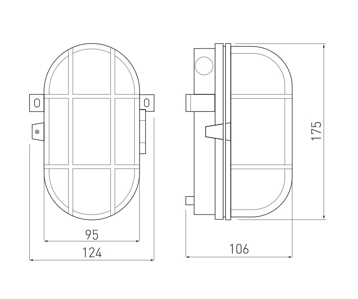 GTV lampa SANGUESA, 40W, E27, IP54, balts rāmis, ABS/stikls OS-KAM060-00 cena un informācija | Sienas lampas | 220.lv