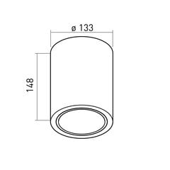 GTV griestu lampa DRAGO, max 60W, E27, melna OS-DRAGO14-00 цена и информация | Потолочные светильники | 220.lv