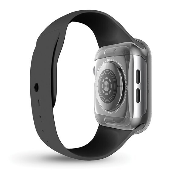 Aizsargvāciņš UNIQ etui Garde Apple Watch Series 4/5/6/SE 40mm Pelēks cena un informācija | Viedpulksteņu un viedo aproču aksesuāri | 220.lv