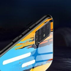 Color Glass Case Durable Cover with Tempered Glass Back and camera cover Samsung Galaxy A51 pattern 2 цена и информация | Чехлы для телефонов | 220.lv