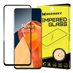 Wozinsky rūdīta stikla Full Glue Super Tough ekrāna aizsargs priekš OnePlus 9 melns cena un informācija | Ekrāna aizsargstikli | 220.lv