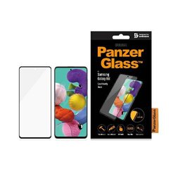 Aizsargstikls PanzerGlass Pro E2E Regular Samsung A51 A515 Case Friendly, Melns cena un informācija | Ekrāna aizsargstikli | 220.lv