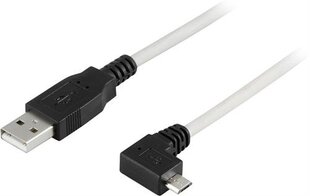 Deltaco Right Angle USB-A/Micro-USB B, 2 м цена и информация | Кабели для телефонов | 220.lv