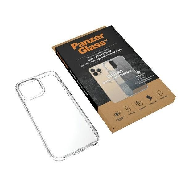 PanzerGlass HardCase iPhone 13 Pro Max 6,7" Antibacterial Military grade clear 0317 cena un informācija | Telefonu vāciņi, maciņi | 220.lv