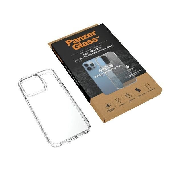 PanzerGlass HardCase iPhone 13 Pro 6,1" Antibacterial Military grade clear 0323 цена и информация | Telefonu vāciņi, maciņi | 220.lv