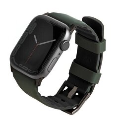 UNIQ pasek Linus Apple Watch Series 4|5|6|7|8|SE|SE2|Ultra 42|44|45mm. Airosoft Silicone zielony|moss green цена и информация | Аксессуары для смарт-часов и браслетов | 220.lv