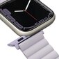 UNIQ pasek Revix Apple Watch Series 4|5|6|7|8|SE|SE2 38|40|41mm. Reversible Magnetic lilak-biały|lilac-white цена и информация | Viedpulksteņu un viedo aproču aksesuāri | 220.lv