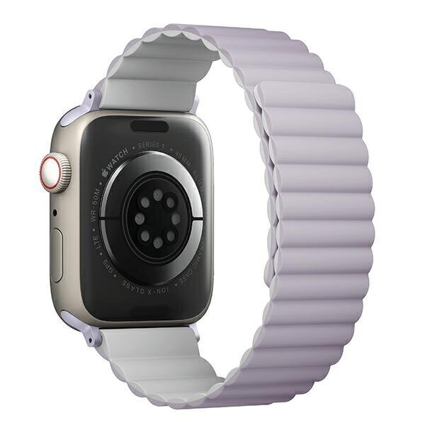 UNIQ pasek Revix Apple Watch Series 4|5|6|7|8|SE|SE2 38|40|41mm. Reversible Magnetic lilak-biały|lilac-white цена и информация | Viedpulksteņu un viedo aproču aksesuāri | 220.lv