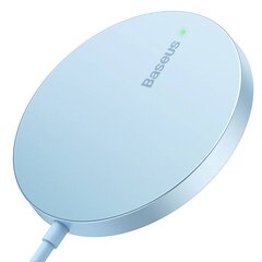 Baseus Simple Mini3 Magnetic Wireless Charger 15W (Blue) цена и информация | Зарядные устройства для телефонов | 220.lv