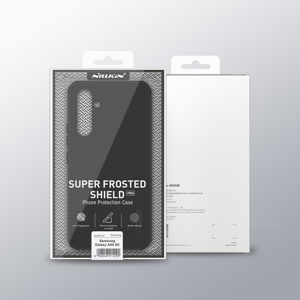 Nillkin Super Frosted PRO Back Cover for Samsung Galaxy A54 5G Black cena un informācija | Telefonu vāciņi, maciņi | 220.lv