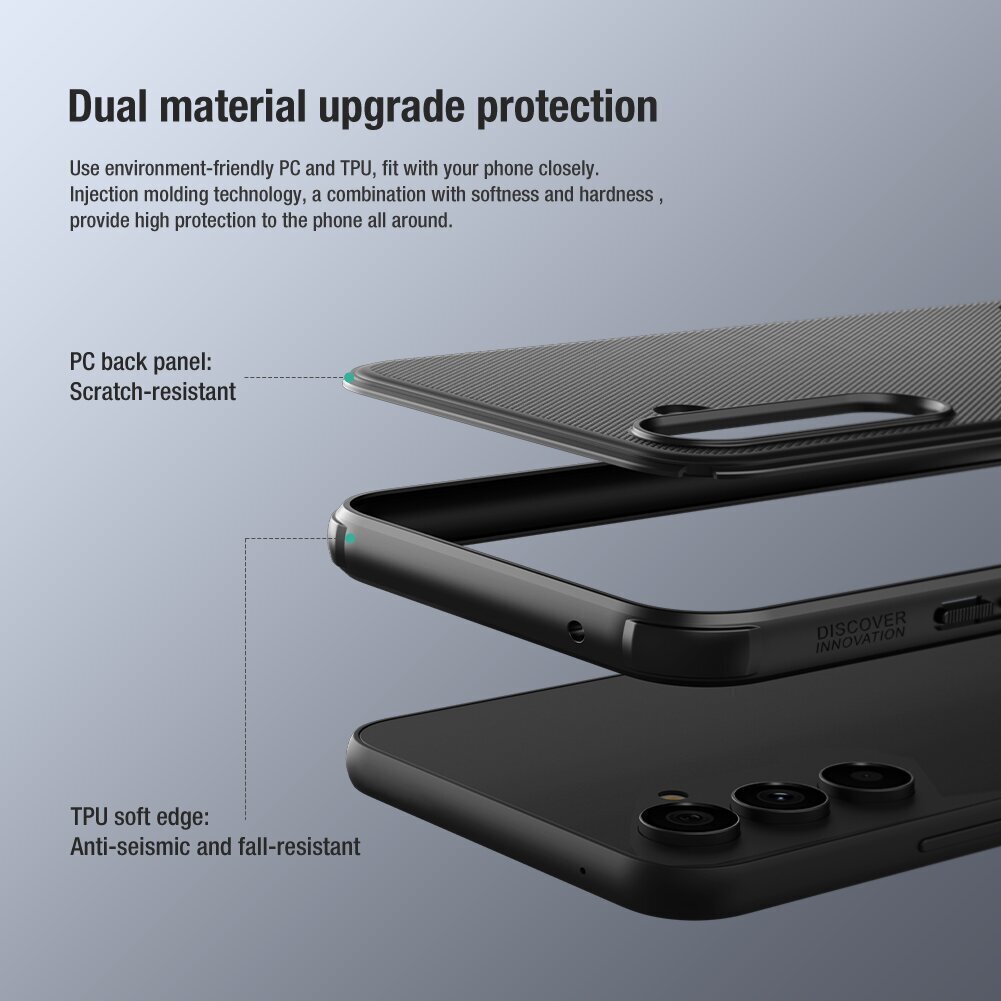 Nillkin Super Frosted PRO Back Cover for Samsung Galaxy A54 5G Black cena un informācija | Telefonu vāciņi, maciņi | 220.lv