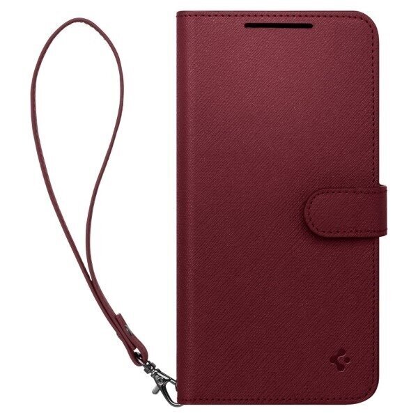 Spigen Wallet "S" Plus Sam S23 S911 burgundowy|burgundy ACS05724 цена и информация | Telefonu vāciņi, maciņi | 220.lv