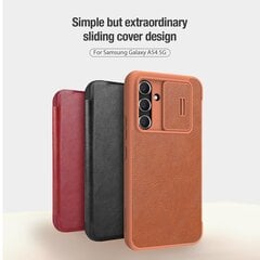 Nillkin Qin Book PRO Case for Samsung Galaxy A54 5G Black cena un informācija | Telefonu vāciņi, maciņi | 220.lv