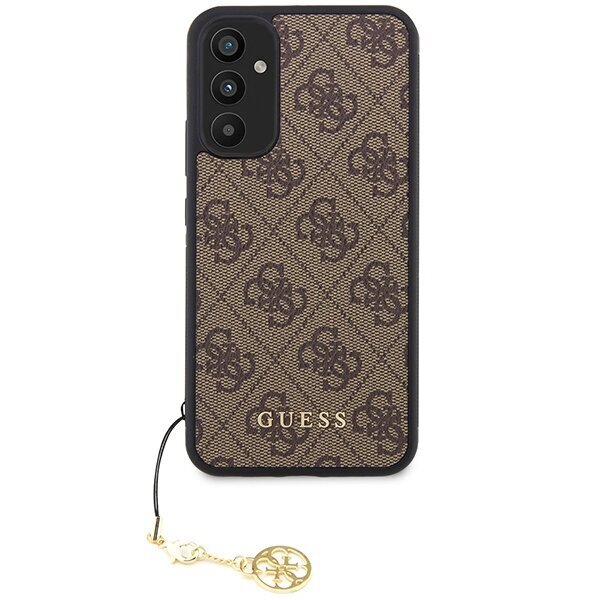 Guess GUHCSA34GF4GBR A34 5G A346 brązowy|brown hardcase 4G Charms Collection cena un informācija | Telefonu vāciņi, maciņi | 220.lv