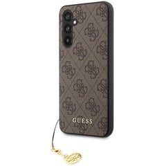 Guess GUHCSA54GF4GBR A54 5G A546 brązowy|brown hard case 4G Charms Collection цена и информация | Чехлы для телефонов | 220.lv