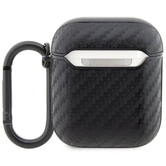 BMW BMA2WMPUCA2 AirPods 1|2 cover czarny|black Carbon Double Metal Logo цена и информация | Аксессуары для наушников | 220.lv