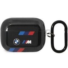 BMW BMAP222SOTK AirPods Pro 2 gen cover czarny|black Tricolor Stripes цена и информация | Наушники | 220.lv