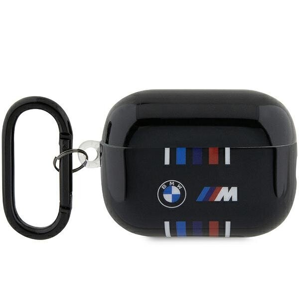 BMW BMAP222SWTK AirPods Pro 2 gen cover czarny|black Multiple Colored Lines cena un informācija | Austiņu piederumi | 220.lv