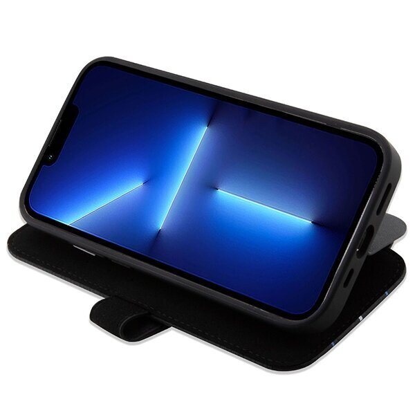 Etui BMW BMBKP14X22RVSK iPhone 14 Pro Max 6,7" czarny|black bookcase Leather Stamp Blue Lines цена и информация | Telefonu vāciņi, maciņi | 220.lv