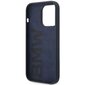 Etui BMW BMHCP14LSILNA iPhone 14 Pro 6,1" granatowy|navy Silicone Metal Logo cena un informācija | Telefonu vāciņi, maciņi | 220.lv